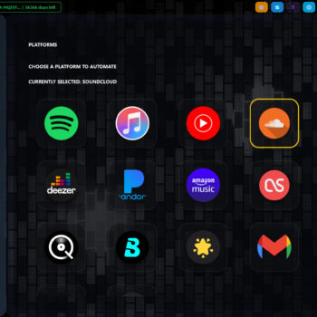 CyyBot Streaming Bot Works on all major streaming platforms, generates full time streams, safe and undetectable, works on soundcloud, apple music, spotify, tidal, qobuz, boom play, and many more